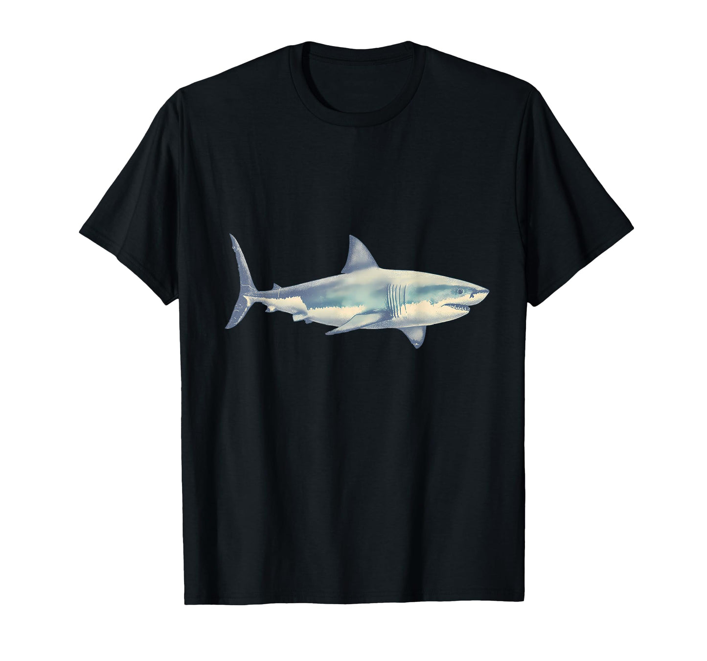 Shark Marine Biology Animal Artwork Sea Ocean Sharks Lover T-Shirt