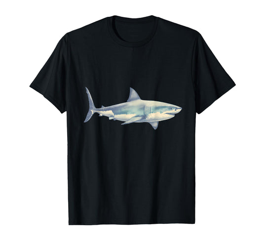 Shark Marine Biology Animal Artwork Sea Ocean Sharks Lover T-Shirt
