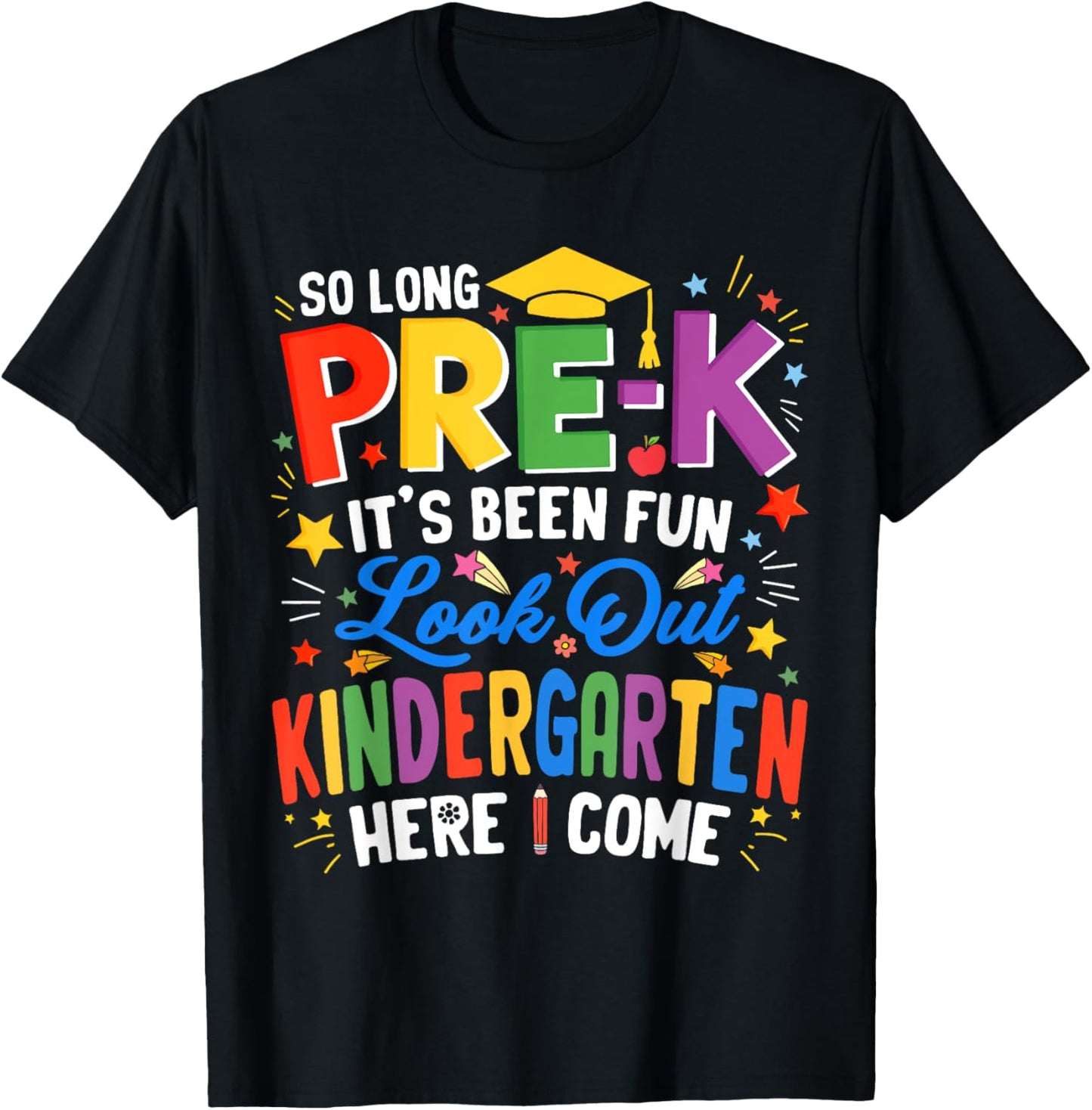 Preschool Graduation 2025 Pre-k Graduate Kids Boys Girls T-shirt by TeeBrew