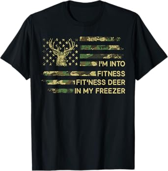 Mens Camouflage Hunting Dad Camo Deer Hunting Halloween T-Shirt