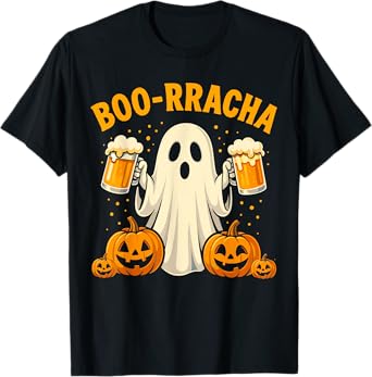 Halloween Beer Pumpkin Shirt, Spooky Season Ghost Boo Rracha T-Shirt
