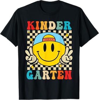 Kindergarten Smile Back to School First Day of Kindergarten T-Shirt
