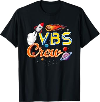 VBS Crew Back To School Space Astronaut Galaxy Jesus T-Shirt