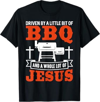 BBQ Jesus Shirt Barbecue BBQing Funny Christian Barbecue T-Shirt