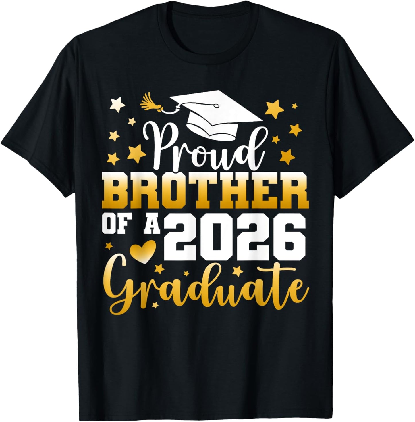 Graduation Family Proud Brother Of A 2026 Graduate Senior T-Shirt