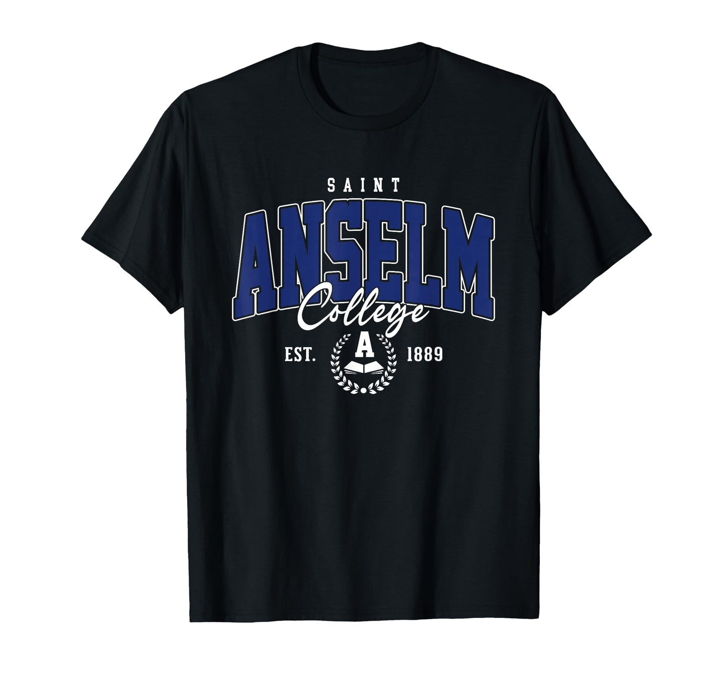 Saint Anselm Vintage Arch Athletic Sports Tee for Men Women T-Shirt