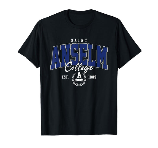 Saint Anselm Vintage Arch Athletic Sports Tee for Men Women T-Shirt