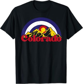 Colorado Retro Mountains Nature Hiking vintage T-Shirt