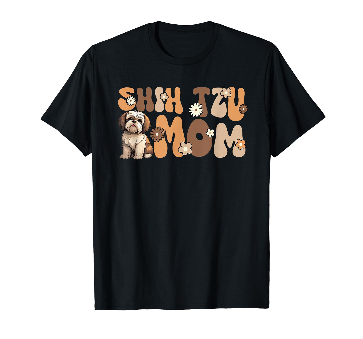 Shih Tzu Groovy World's Best Shih Tzu Mom T-Shirt