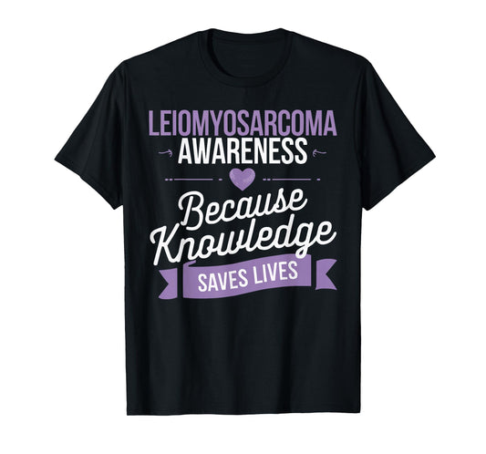 Leiomyosarcoma Cancer Awareness Ribbon Fight Cancer T-Shirt