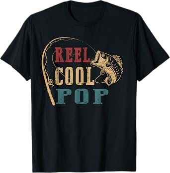 Mens Reel Cool Pop Shirt - Fishing Fathers Day T-Shirt
