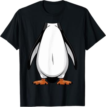 Penguin Halloween Tshirt Outfit Funny Simple Kids Costume T-Shirt