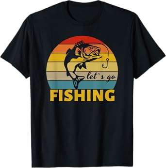 Fishing Distressed Shirt Let`s Go Fishing - Fishing T-Shirt