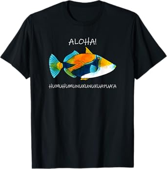 Humuhumunukunukuapua'a Olelo Hawaiian Reef Triggerfish T-Shirt