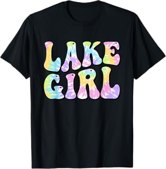 Lake Girl Fun Fishing Boating Sailing Women Girl Kids T-Shirt