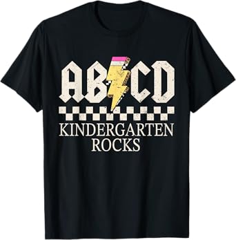 ABCD Kindergarten Rocks First Day of School Kindergarten T-Shirt
