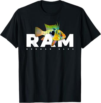 German Blue Ram Cichlid Aquarium Fish Keeper T-Shirt