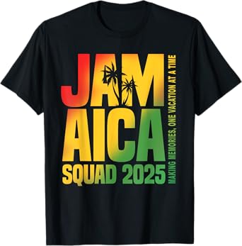 Jamaica Squad 2025 Graduation Trip Family Vacation T-Shirt