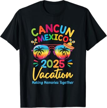 Cancun Mexico Vacation Beach 2025 Trip Squad Family Matching T-Shirt