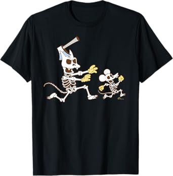 The Simpsons Halloween Itchy & Scratchy Skeleton Chase T-Shirt