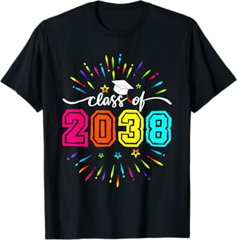 Class Of 2038 Kindergarten Pre-k Grow with Me Boys Girls T-Shirt