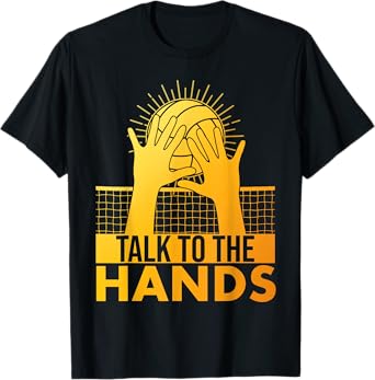 Funny Volleyball Art For Men Women Blocker Volleyball Player T-Shirt