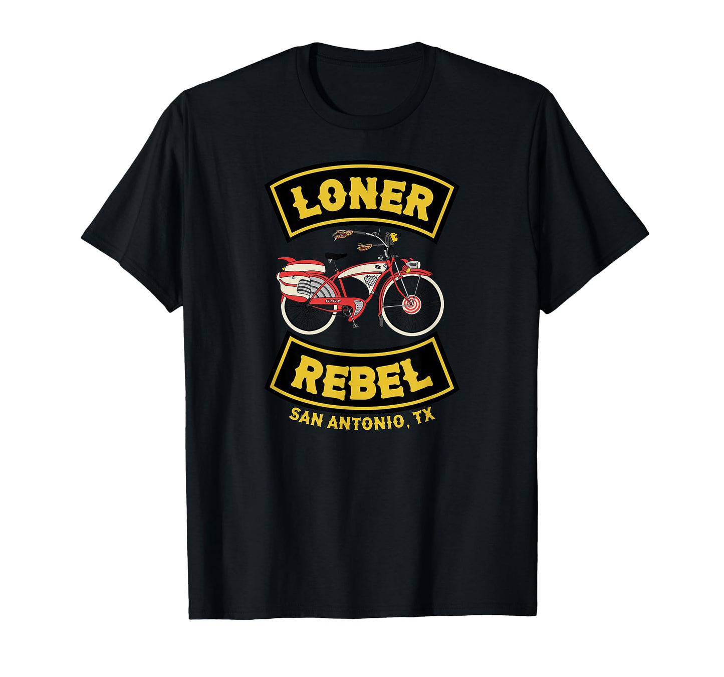 I'm A Loner, A Rebel Funny Biker Gang Motorcycle Club Style T-Shirt