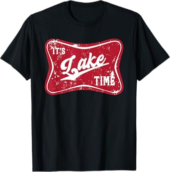 It's Lake Time, Lake Camper Life Likes Fishing, Cool Hiking T-Shirt