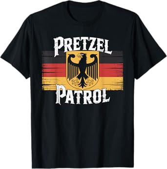 Pretzel Patrol German Flag Funny Oktoberfest T-Shirt