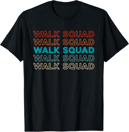 Retro Pet Care Squad Exercise Walking - Vintage Dog Walker T-Shirt