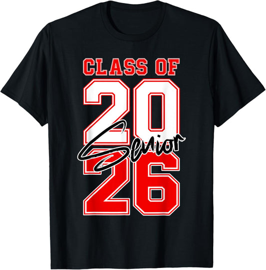 Senior 2026 Vintage Class Of 2026 Boys Girls Graduation T-Shirt