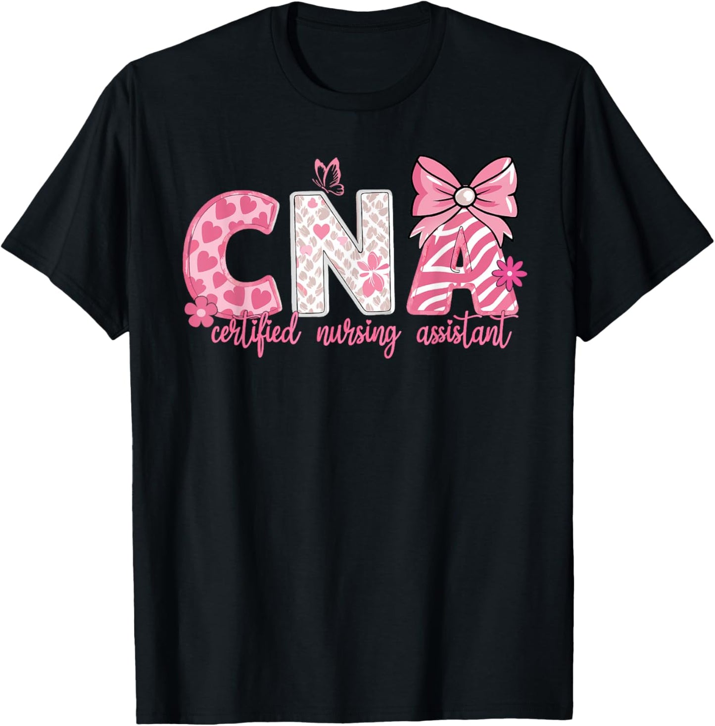 CNA Week Nursing Assistant Stethoscope Coquette Bow CNA T-Shirt