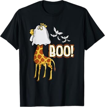 Giraffe Boo Halloween Costume Men Women Kids T-Shirt