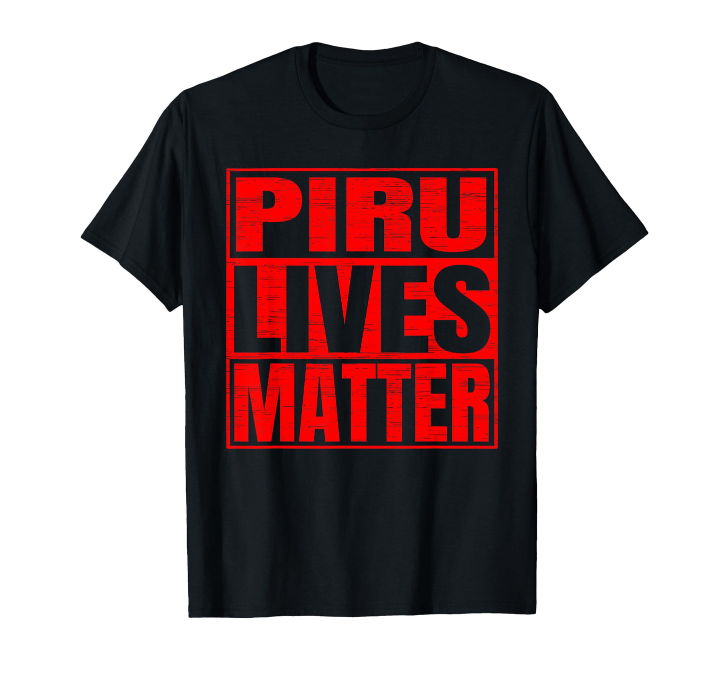 Piru Lives Matter Bloods Gang Hip-Hop Gangster T-Shirt