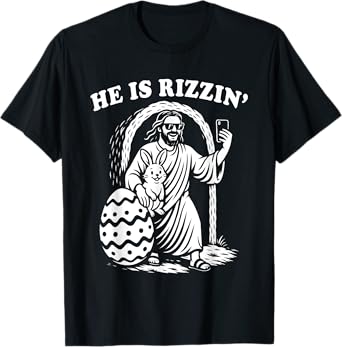 He Is Rizzin Funny Rizz Easter Meme T-Shirt