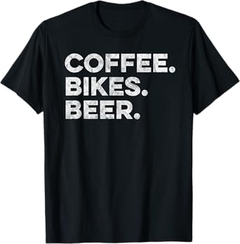 Coffee. Bikes. Beer. Retro Cycling T-Shirt T-Shirt