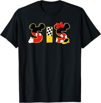 Disney Mickey & Minnie "Sis" Sister Family Trip Vacation T-Shirt