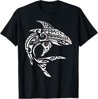 Tribal Hawaiian Maori Shark T-Shirt