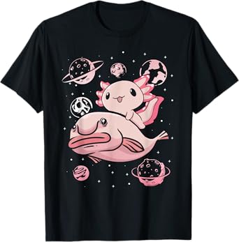 Axolotl Kawaii Blobfish T-Shirt