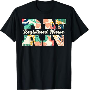 Retro RN Tropical Registered Nurse Aloha Summer Vacation T-Shirt