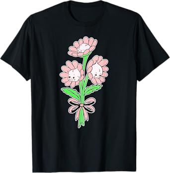 Kewpie Baby Flower Bouquet Spring Flowers T-Shirt