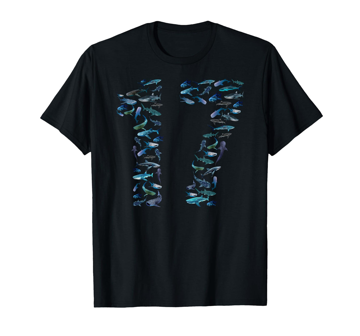 17th Birthday Boy & Girl Seventeen-Year-Old Fish Whale Shark T-Shirt