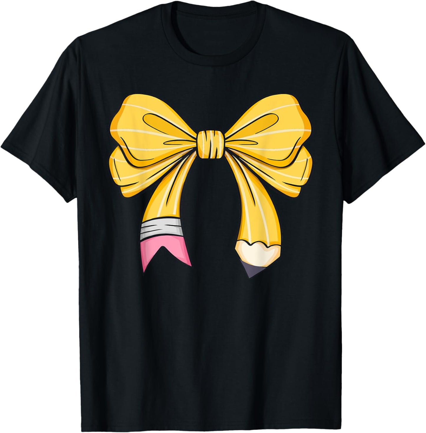 Student Teacher Coquette Bow Pencil First Day Tee by TeeBrew