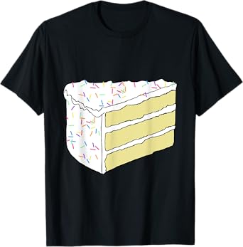 White Vanilla Cake Halloween Costume Food Dress Up Cosplay T-Shirt