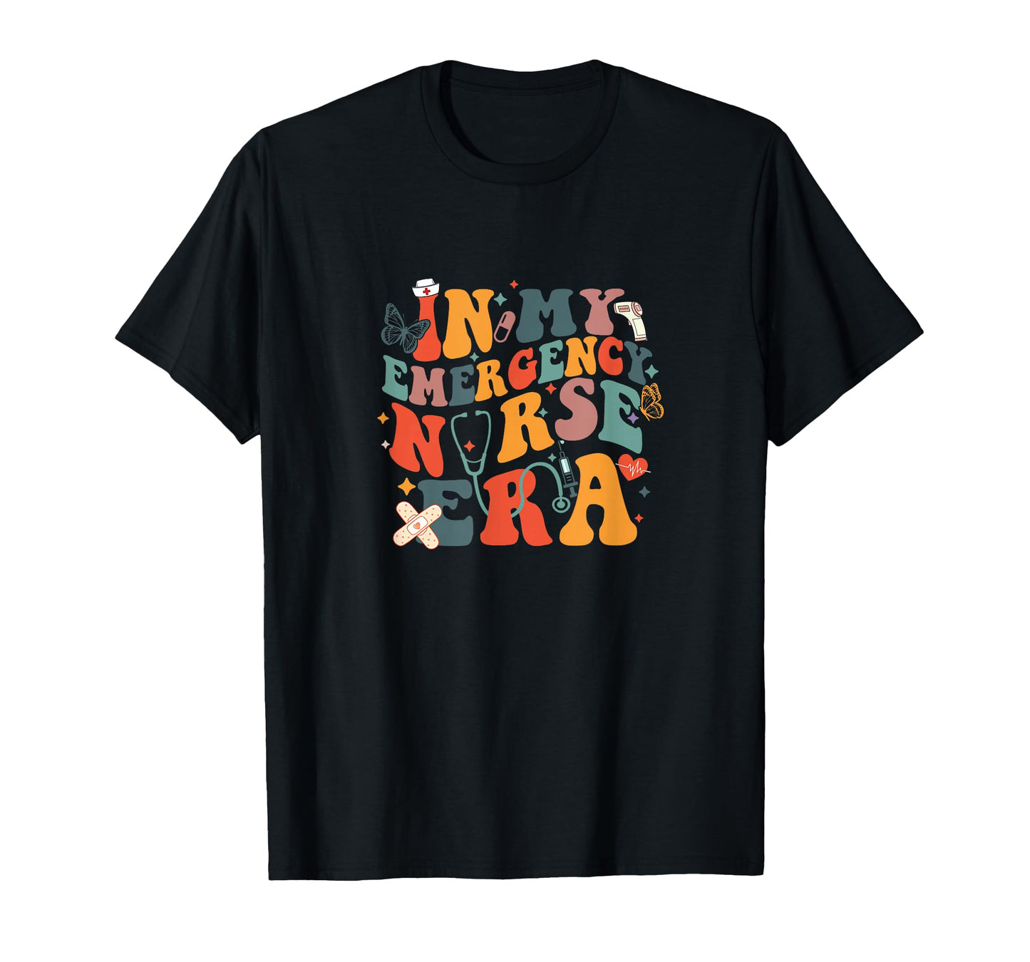 In My ER Nurse Era Retro Emergency Room Nurse Appreciation T-Shirt