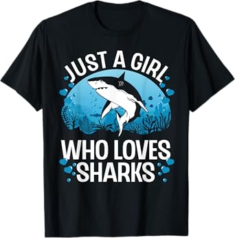 Cool Shark For Women Girls Kids Shark Whale Shark Lover T-Shirt
