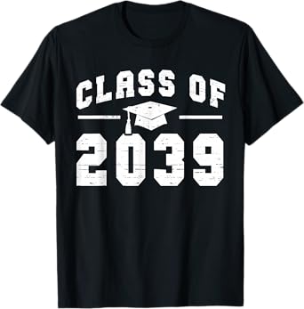 Class of 2039 Grow With Me First Day of School Graduation T-Shirt