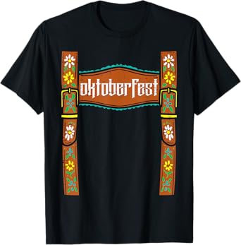 Vintage Oktoberfest Lederhosen Costume Oktoberfest Festival T-Shirt