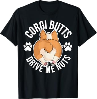 Funny Corgi Design for Men Women Kids Pet Dog Corgi Lovers T-Shirt