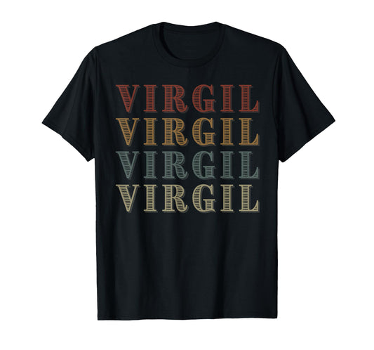 Wealthy Vintage Virgil First Name Funny Love Heart Virgil T-Shirt